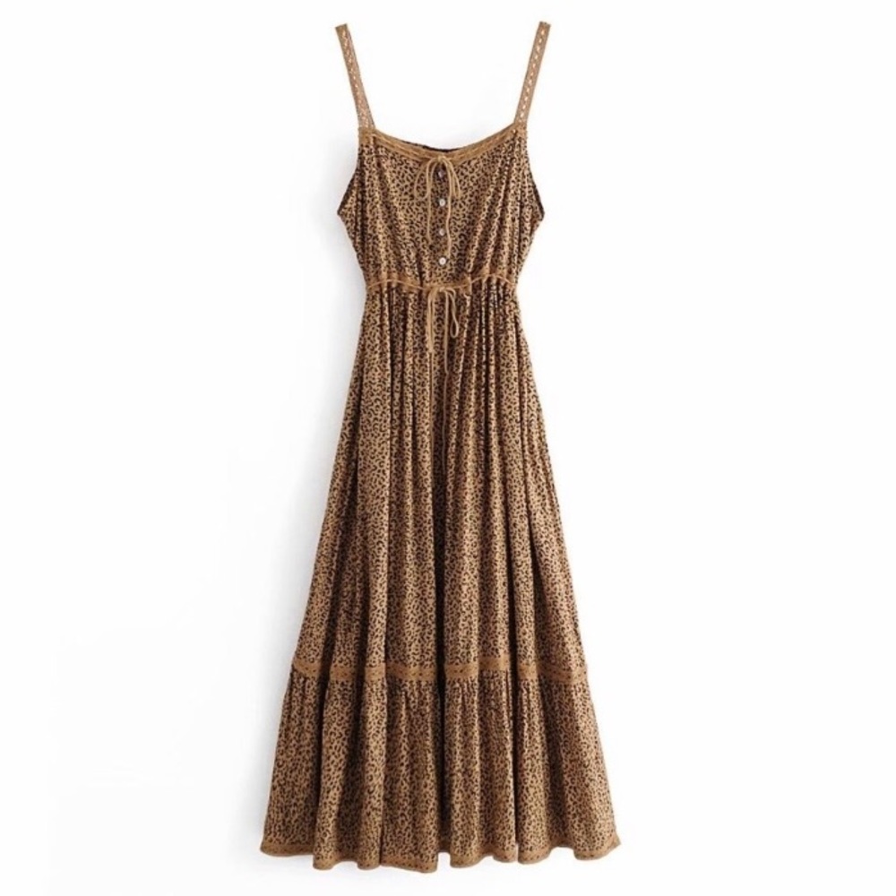 Leopard cotton dress